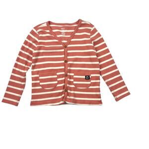 Rags Striped Ribbed Cardigan